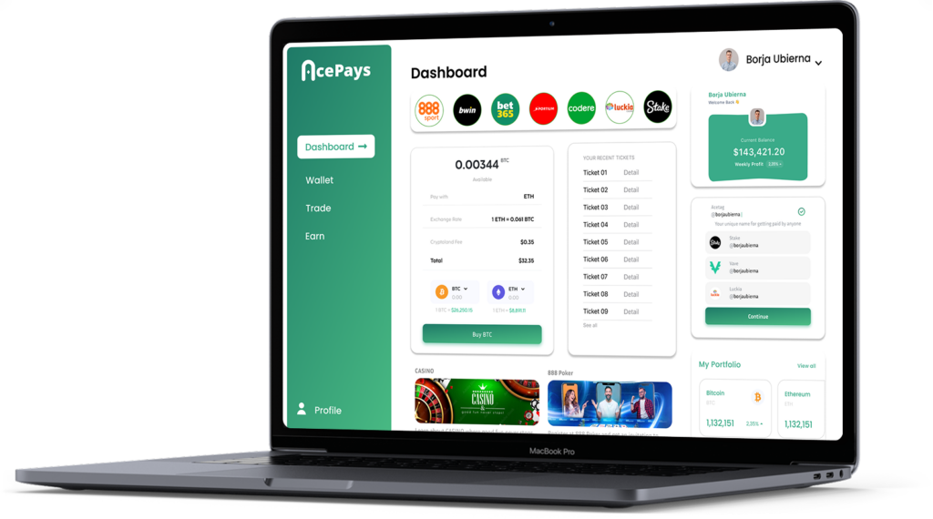 Acepays – Dashboard